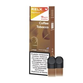 Relx Pod Pro Coffee Tobacco 1,9ml Nic.18 (2 pezzi) - Glowell