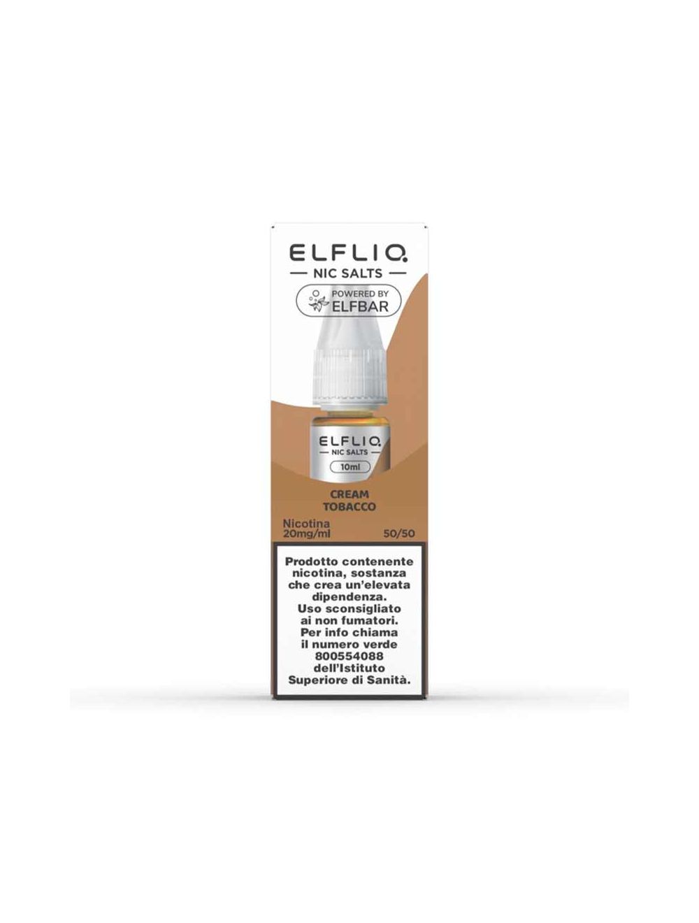 elfliq cream tobacco 10ml Nic Salt by Elf Bar Elfliq Cream Tobacco (Snoow Tobacco)